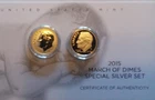 2015 march of dimes/ 2 dimes from set ( new )