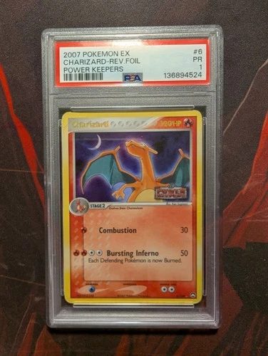 Charizard Power Keepers Reverse Holo Stamped Card 6/108 PSA 1