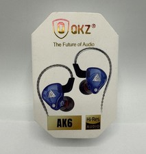 QKZ AK6 In-Ear Earphones 6 Dynamic Drivers HIFI Stereo Headset w/ Mic Blue