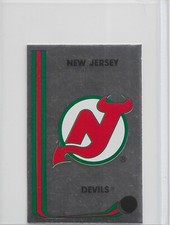 1989-90 Panini Hockey Stickers New Jersey Devils Card # 248 Foil