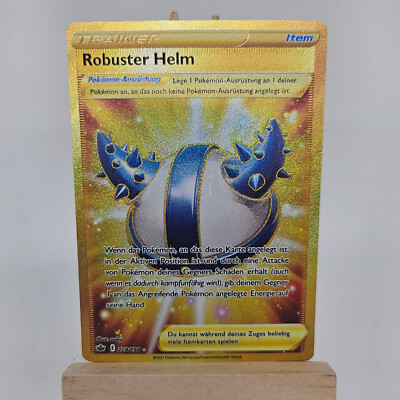 Pokemon Karte Robuster Helm 228/198 Schaurige Herrschaft Gold Near Mint Deutsch