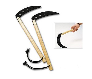 Proforce-Foam-Rubber-Practice-Kamas-Karate-Martial-Arts-Gear-Equipment-pair