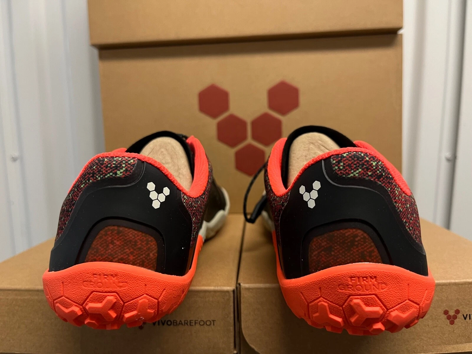 Vivobarefoot Primus Trail III ALL WEATHER Safety Yellow Black Orange Minimalist
