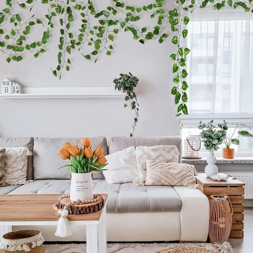 Decorative 72FT Ivy Garland - Eco-Friendly Fake Vines for Indoor & Outdoor Use - Picture 9 of 11