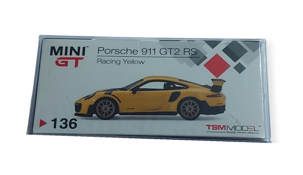 TSM Mini GT 136 Porsche 911 Gt2 RS Racing Yellow RHD 1:64 | eBay