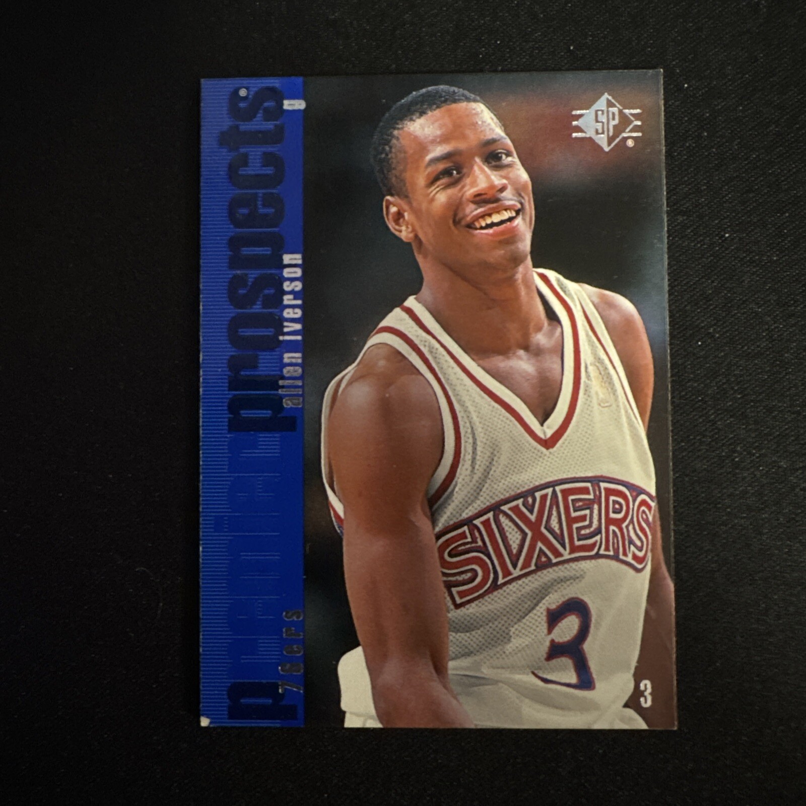 1996-97 SP Allen Iverson RC #141 Premier Prospects 76ers Star Rookie!