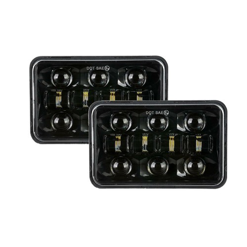 4PCS 4x6" Led Headlights Hi-Lo Sealed Beam DRL For Peterbilt Kenworth T800 W900 - Bild 2 von 12