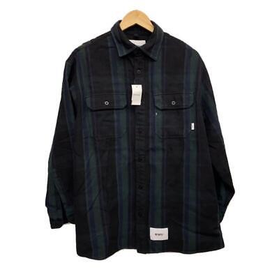 WTAPS 21AW LS Check Size: 1 Green Men Cotton 212tqdt-shm05 WTAPS 21AW LS Check Size: 1 Green Men Cotton 212tqdt-shm05