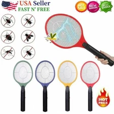 Electric Mosquito Fly Swatter Zapper Racket Handheld Bug Insect Pest Wasp Killer