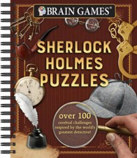 Brain GamesÂ® Sherlock Holmes Puzzles - Spiral-bound - GOOD