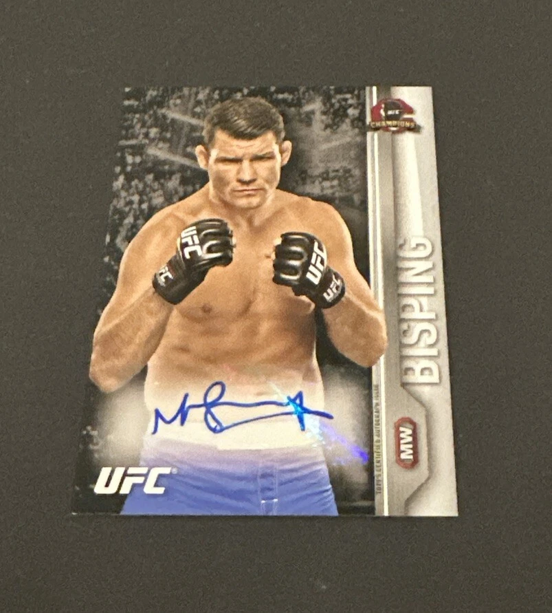 2015 TOPPS UFC CHAMPIONS “THE COUNT” MICHAEL BISPING KNOCKOUT AUTO ! - Image 4 of 4