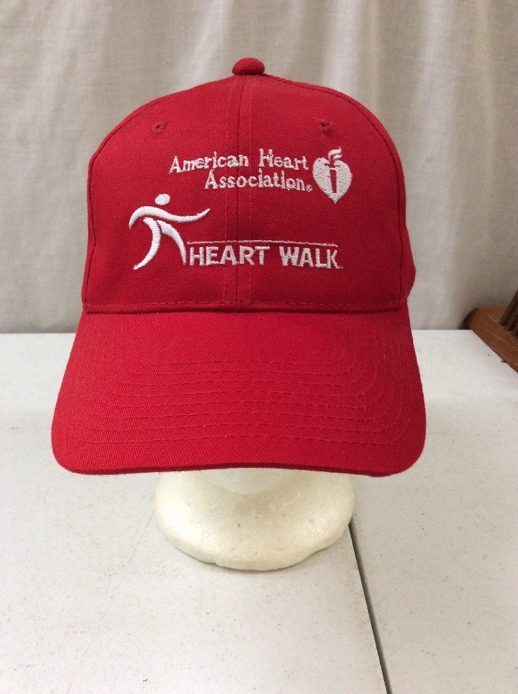 trucker hat baseball cap Vintage Snap Back American Heart Association
