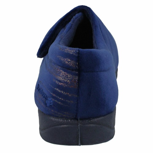Pantuflas de gancho y correa de bucle para damas almohadillas ajuste ancho EE - Imagen 60 de 98