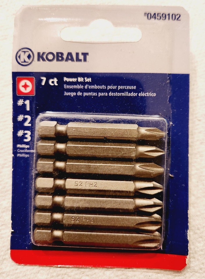 KOBALT Drill Driver Bits Phillips Allen Square Torx Slotted Mix and ...