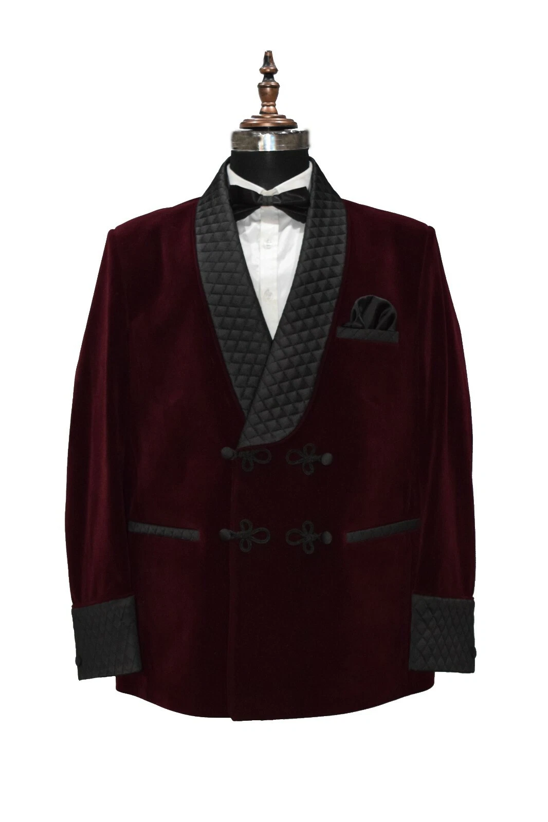 Men Burgundy Smoking Jacket Designer Elegnat Wedding Party Wear Coat