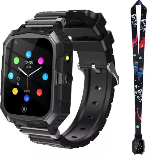 Kinder Smart Watches 4G mit GPS SOS Zwei-Wege-Anruf Voice Chat Alarm Smartwatch USA - Bild 2 von 8