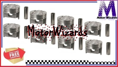 Chrysler Dodge 360 V8 9:1 SPEED PRO H405CP60 Pistons 8-PACK Hyper Flat Top .060