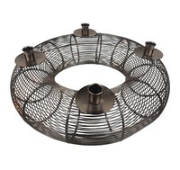 Adventskranz Metall Silber ⌀ 41Cm Weihnachtskranz Deko Kranz Tischdeko