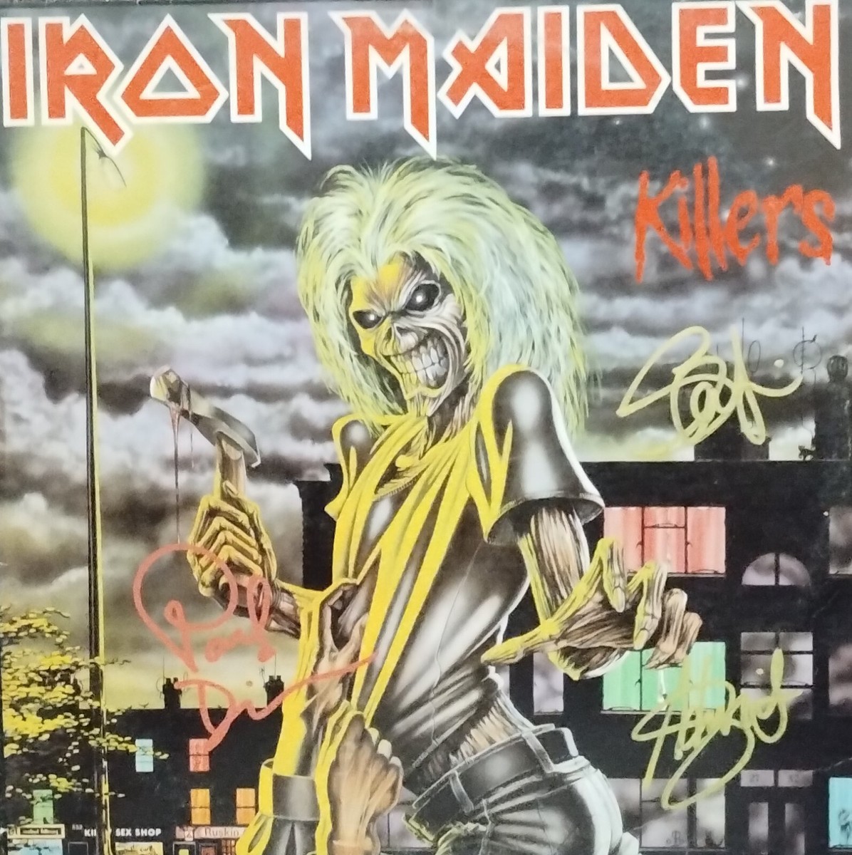Iron Maiden ''Killers'' U.S edition LP 1981, SIGNED + Bonus Live