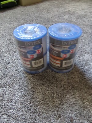 Lot of 2 INTEX PureSpa Filter Cartridge Twin Packs (4 Filters) S1 29001E