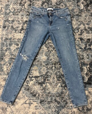 Zara Basic Dept. Z1975 Heritage Denim Womens Size 6 Distressed Jeans 