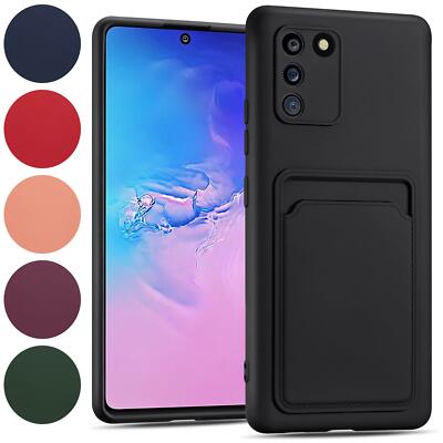 Hülle für Samsung Galaxy S10 Lite Kameraschutz Kartenfach Handy Schutz TPU