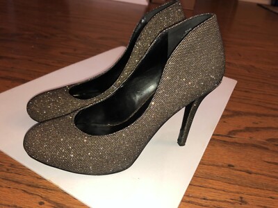 Nine West Women's Shoes Size Shimmery Black, High