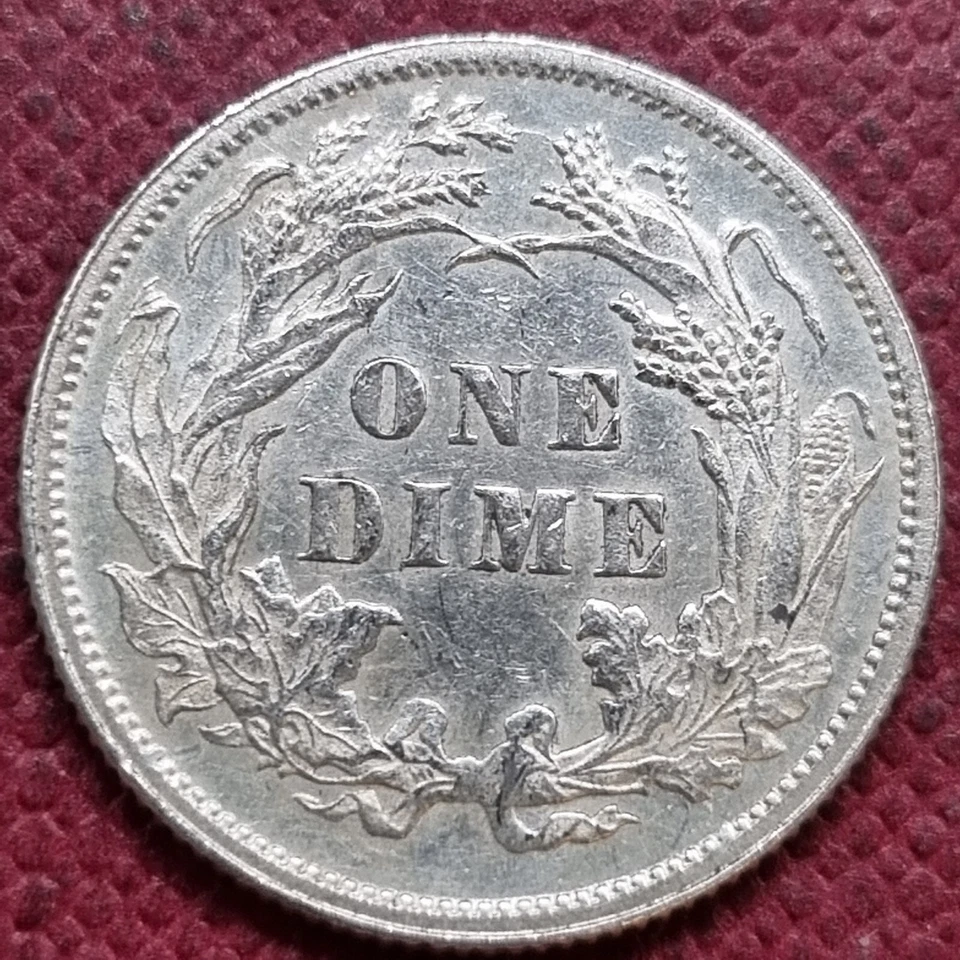 1878 Seated Liberty Dime 10c High Grade UNC UNCIRCULATED PROOF LIKE #89503 - Image 2 of 2