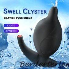Water Spray Inflatable Anal Buttplug Enema Cleaner Anus/Vagina Expander Sex Toys