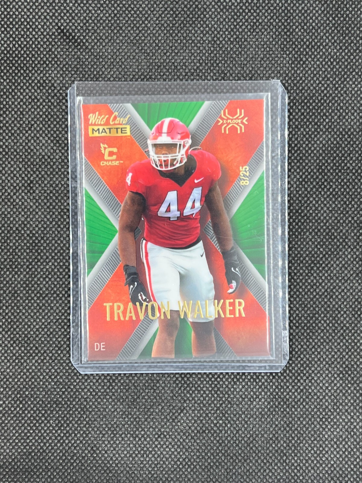 RARE ROOKIE CARD!!!  TRAVON WALKER - WILD CARD MATTE - X-PLODE - CHASE - #'d/25