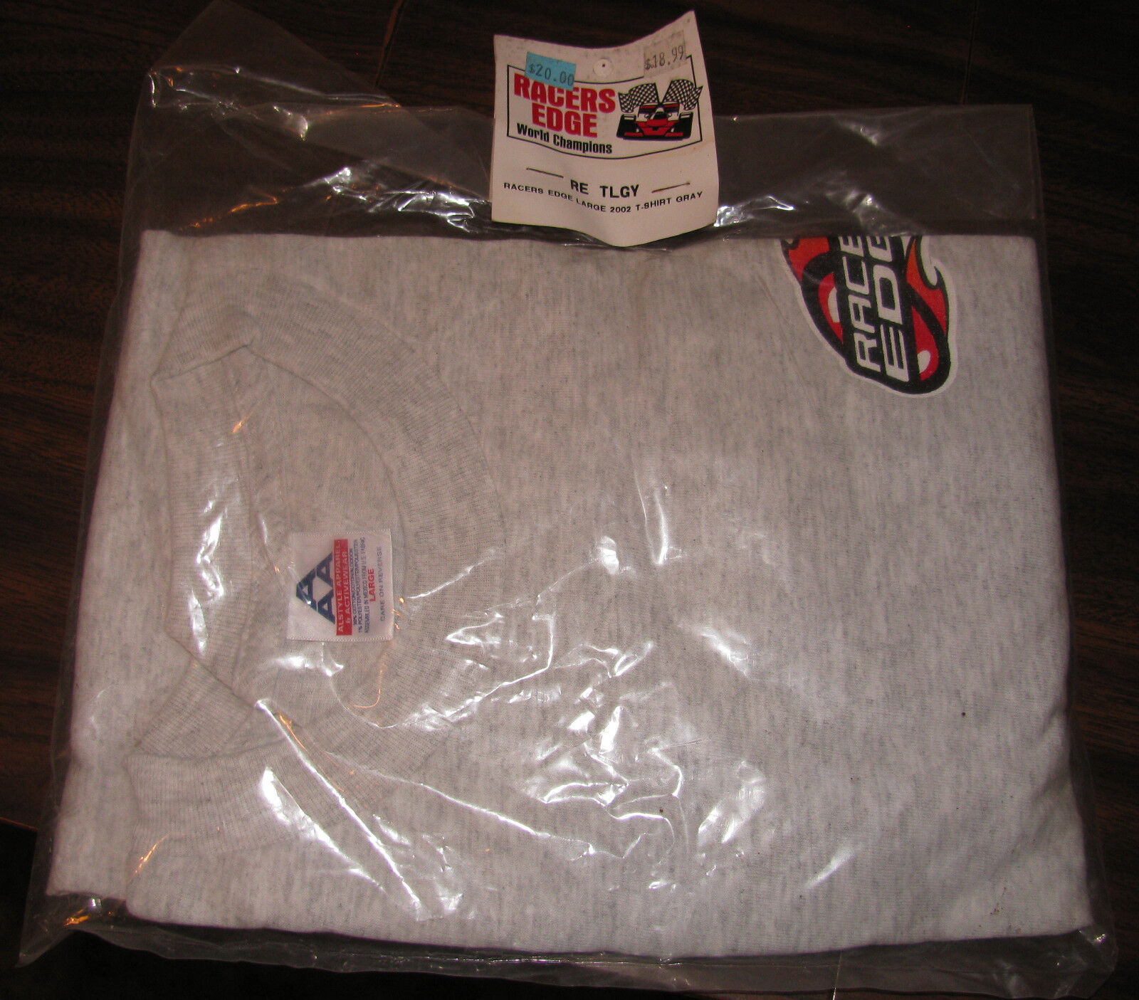 Racers Edge RE TLGY Large 2002 T-Shirt Gray