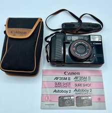 Canon Sure Shot Autoboy AF35M II 35mm Film Camera 38mm f/2.8 Lens Point Shoot