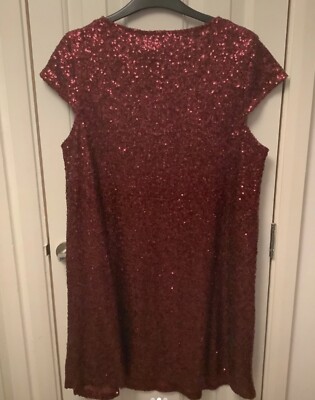 strapless open back dress Alfalfa Shift Mini Dress Red Floral Check main image 1