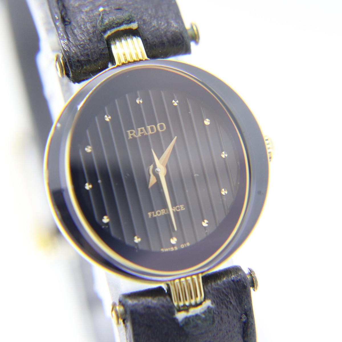 Rado Florence Watch Women's 23mm Quartz Vintage Round Black Rado Florence Watch Women's 23mm Quartz Vintage Round Black