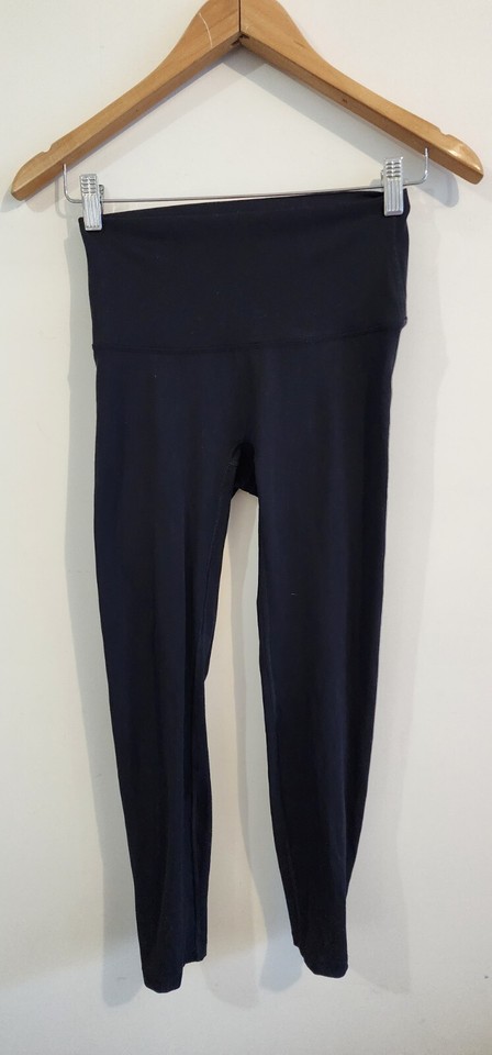 CITRIN Women Black Stretch Lightweight Gym Activewear Leggings Pants Size L