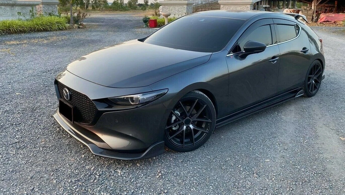 for mazda 3 2021 hatch body kit AU Front lip rear diffuser spoiler