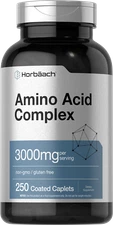 Amino Acid Complex 3000mg | 250 Caplets | Non-GMO, Gluten Free | by Horbaach 