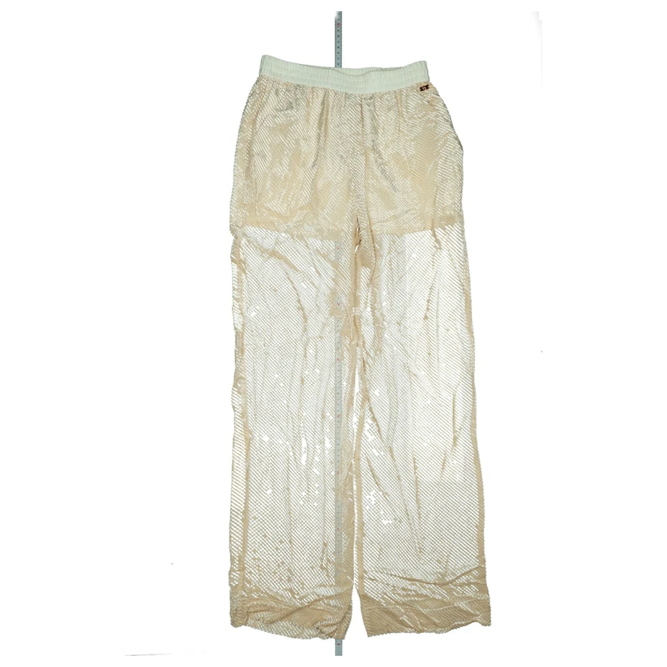 Escada Sport Damen Viskose Seide Luxus 34 XS Relaxed Gummibund Natur Beige NEU - Bild 1 von 4