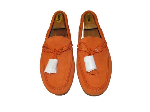$695 NIB Ralph Lauren Purple Label Harold Blue Suede Tassel Loafers Mens Size 8D Ralph Lauren PURPLE LABEL Harold BLUE Suede Tassel Loafer  main image 4