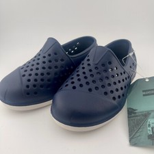 TOMS Tiny Romper Shoes  Navy Eva  Slip On Water Friendly  Toddler Sz 7  NEW