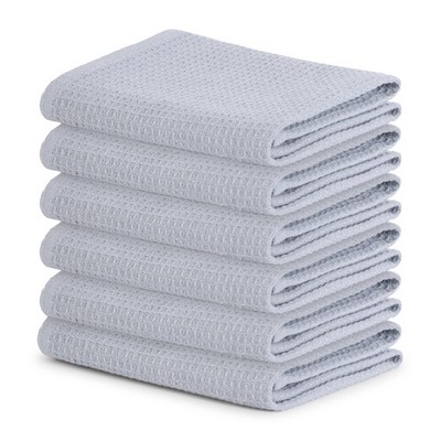 Waffle Weave Kitchen Towels, 15x25 Inches 100% Cotton Set of 6 Dish Towels fo...