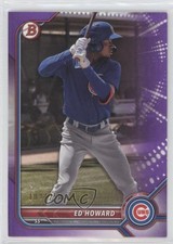 2022 Bowman Prospects Purple Border 102/250 Ed Howard #BP-64 12yh