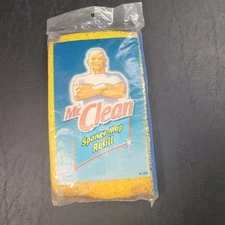 Mr. Clean Sponge Mop Refill with Scrubber 4230 NEW SEALED