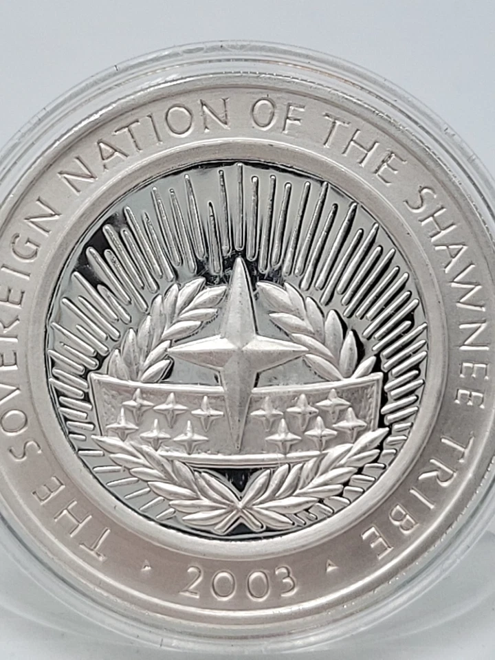 2003 Lewis Clark Drouillard One Dollar Proof Shawnee Tribe Coin Lot. H34 - Image 4 of 4