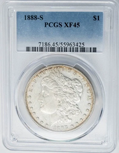 1888-S Morgan Silver Dollar $ XF45 PCGS 950881-11
