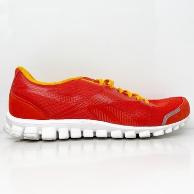 Reebok Mens Realflex Optimal J87984 Orange Running Shoes Sneakers Size 10.5