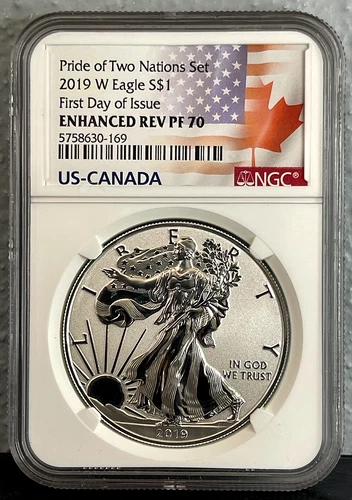 Photo of a 2019-W American Silver Eagle Proof from an eBay listing that sold on Jul 19, 2026