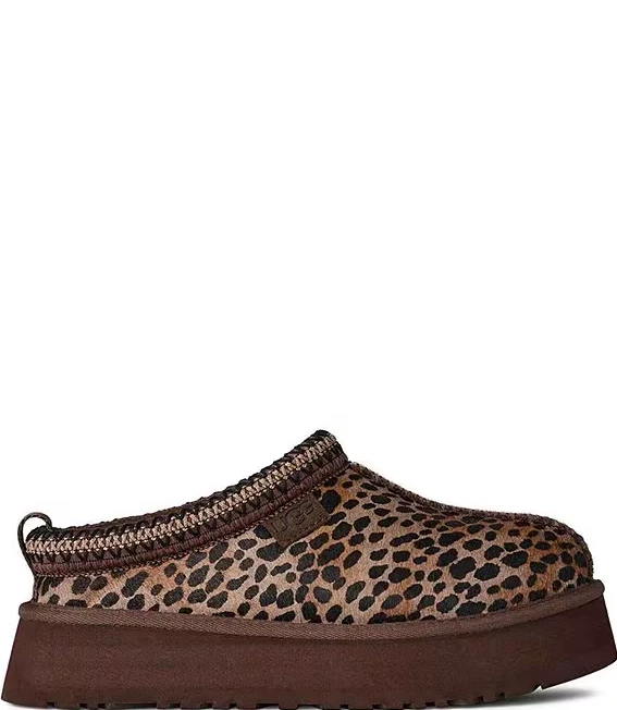 Горячие продажи UGG Tazz Caspian пятнистый икры волосы сабо, сожженный кедр - Изображение 2 из 4