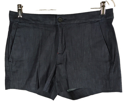 Banana Republic Womens 27/4 (waist 30) Hampton Fit Dark Blue Chambray Shorts