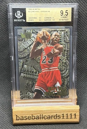 1995-96 Fleer Metal #212 Michael Jordan Nuts & Bolts - BGS 9.5 Gem Mint BB2